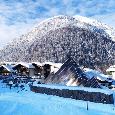 Der Vitalberg in Pertisau am Achensee im Winter.