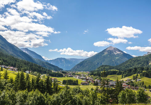 The village of Achenkirch surrounded by the beautiful mountainous landscape.