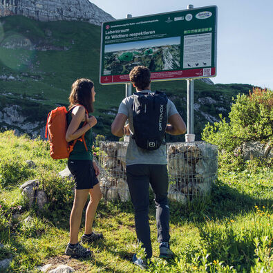 A couple visits the educational nature trail Rofan and gets educated on how to explore responsibly.