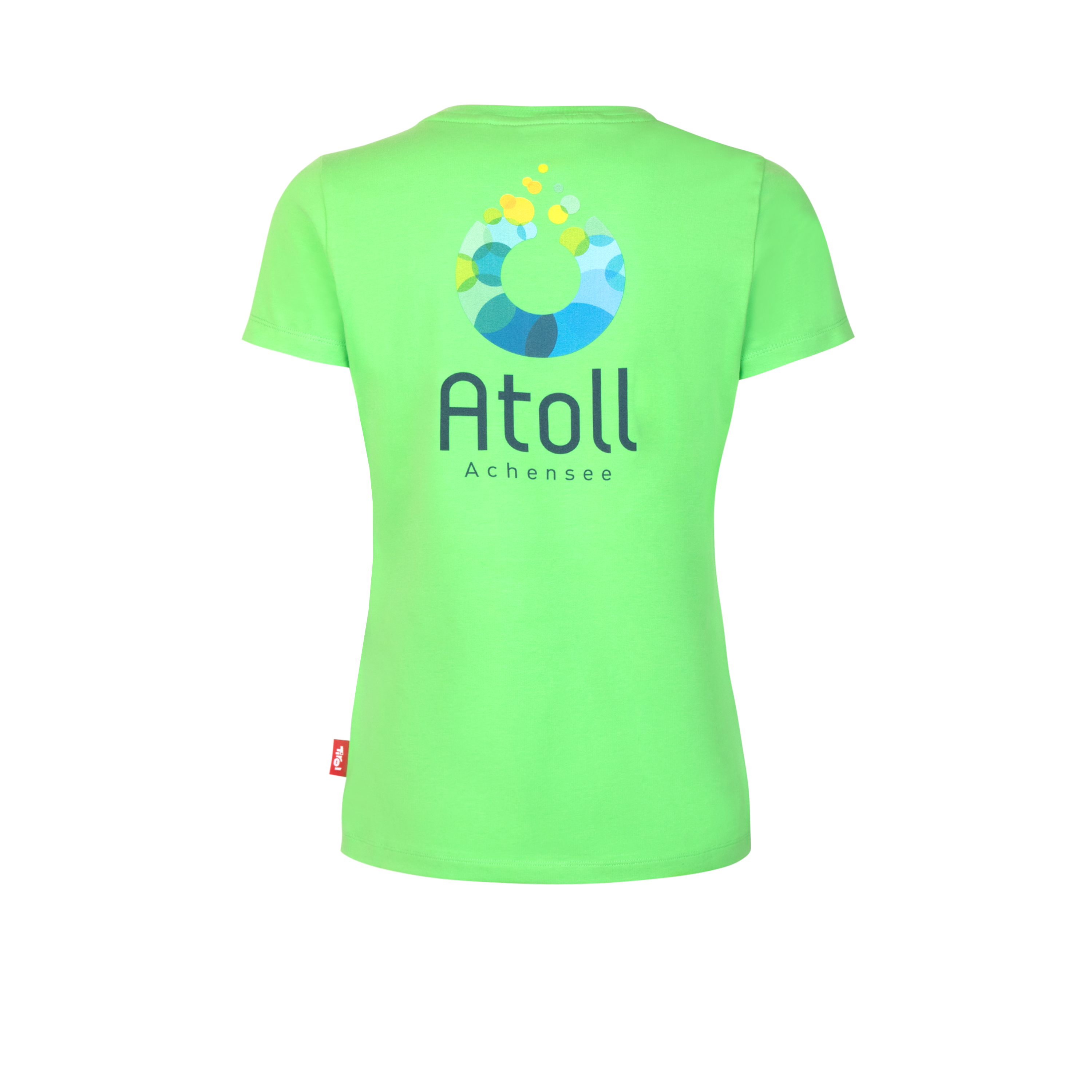 Damen Tshirt Atoll Grün Rückseite Damen T-Shirt "Atoll Achensee"