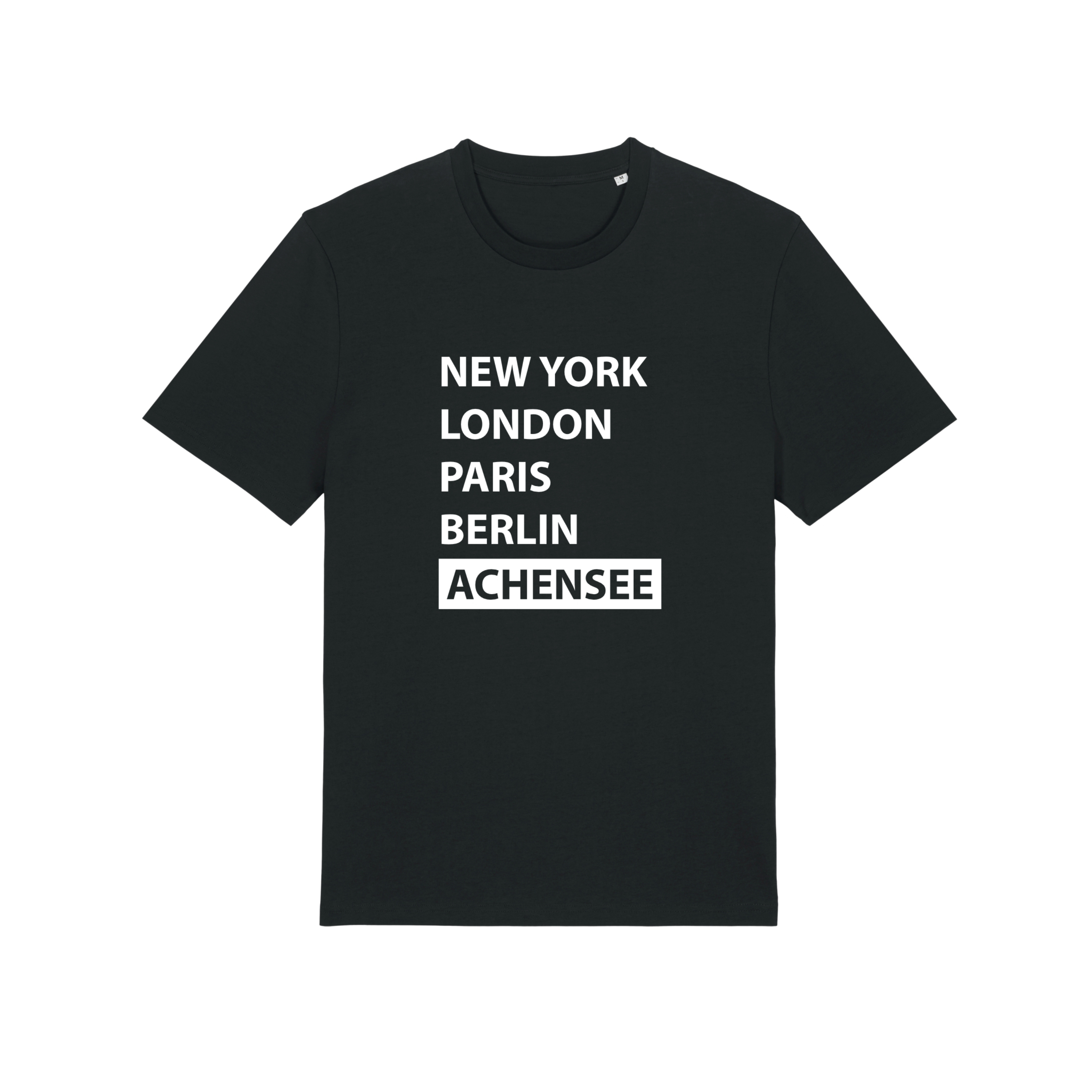 Herren T-Shirt Achensee Metropole in schwarz T-Shirt Metropole Achensee
