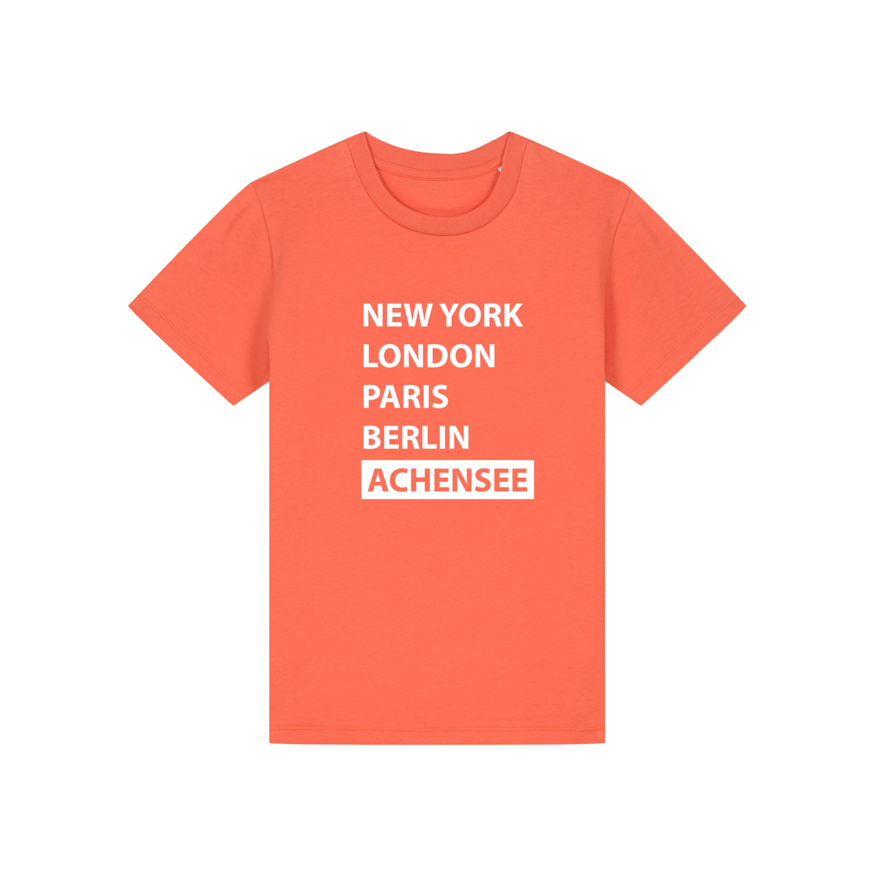 Kinder T-Shirt Metropole Achensee in koralle Kinder T-Shirt Metropole Achensee