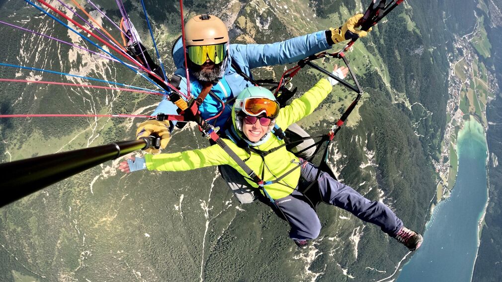 Tandemflug vom Rofan - Achenseeblick