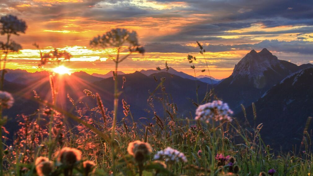 am Gipfel der Hochplatte - traumhafter Ausblick