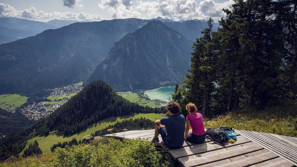the area below the Rofan cable car top station