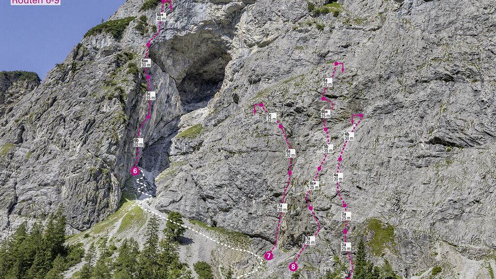 Topo: Gramai Routen 6-9