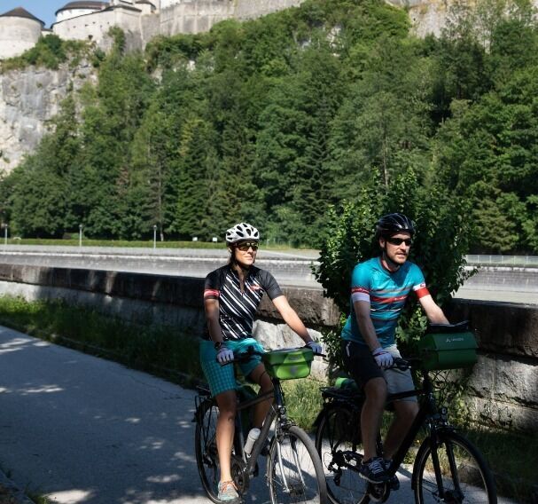 on the Inn Cycle Path in Kufstein