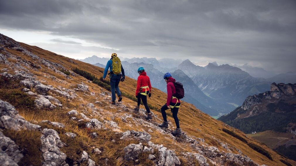 am Klettersteig an der Haidachstellwand
