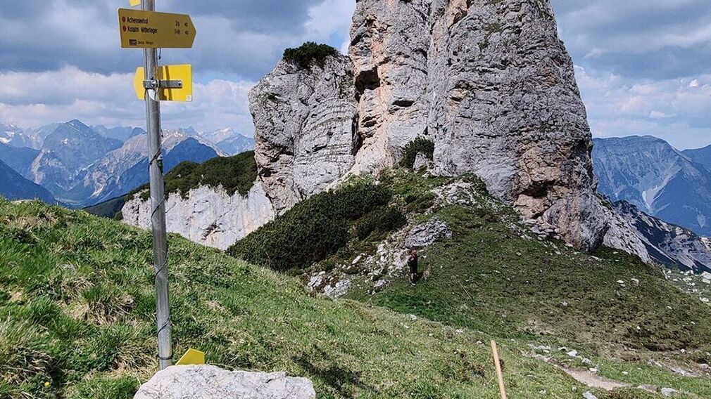 Blick auf Achenseehof Kapelle vom Forstweg Richtung Kotalm