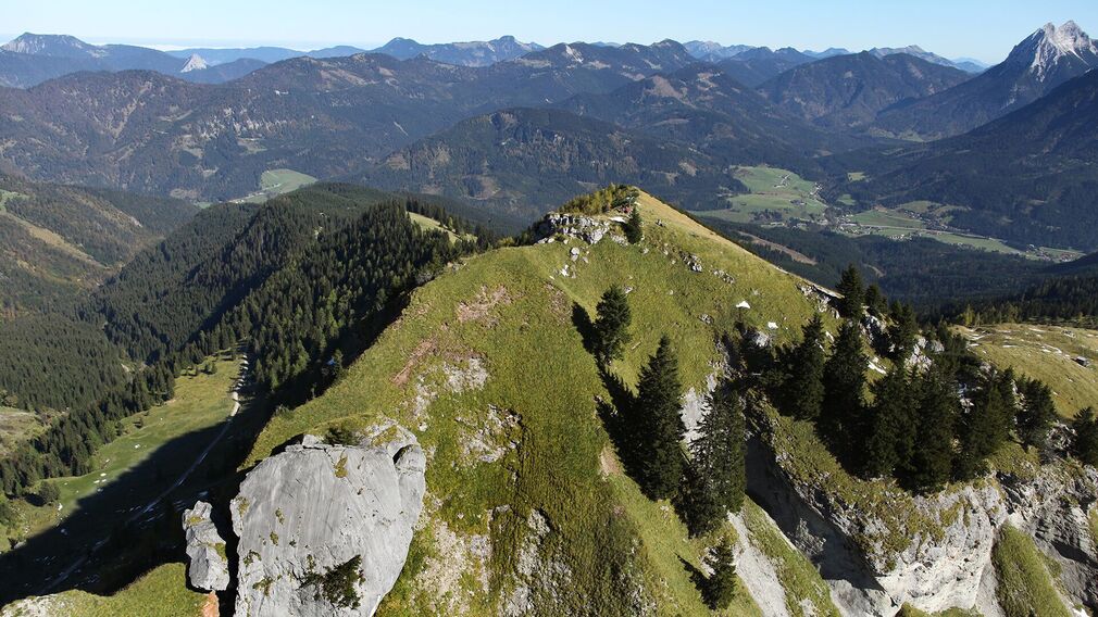 am Gipfel der Hochplatte - traumhafter Ausblick