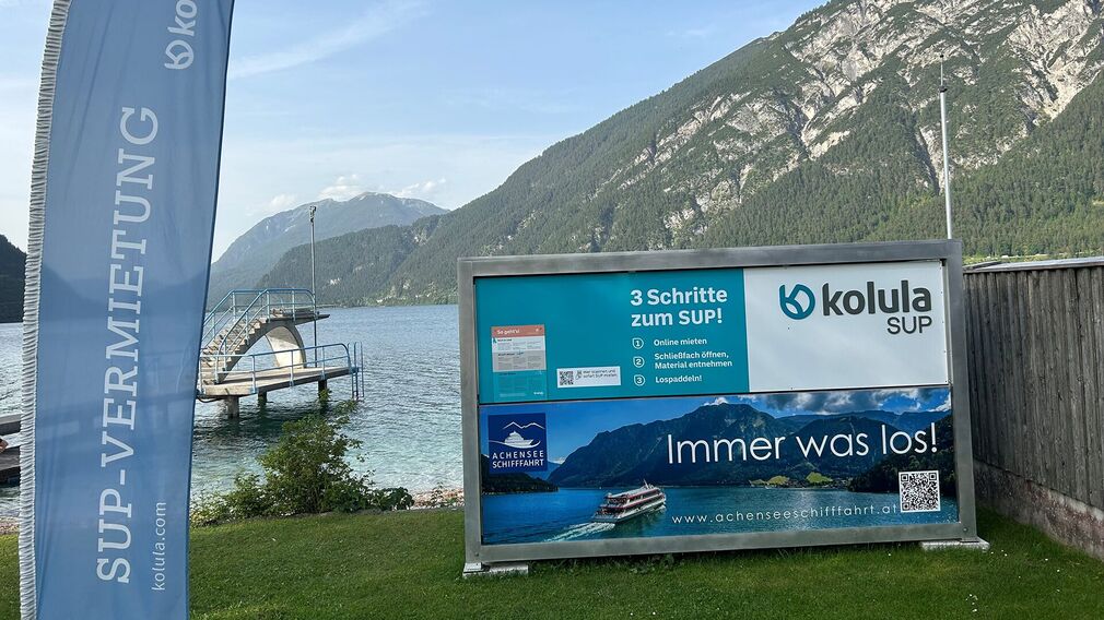 SUP-Box rental at the beach Pertisau