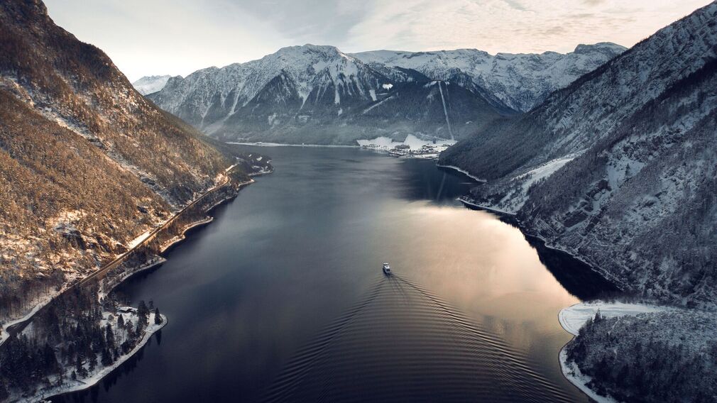 MS Stadt Innsbruck legt an in Achenkirch 