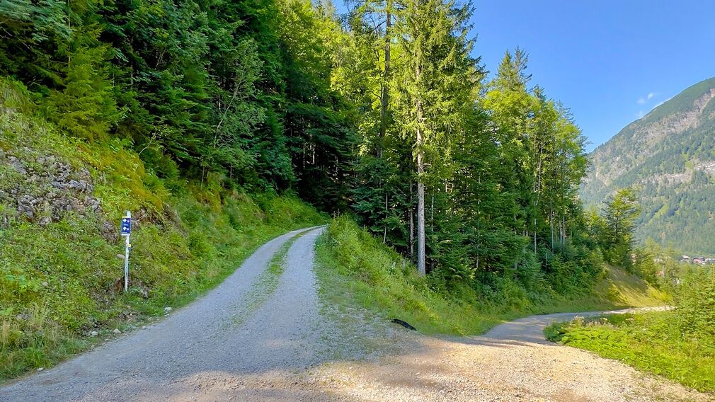 am Beginn der MTB Route 436 Panoramaweg