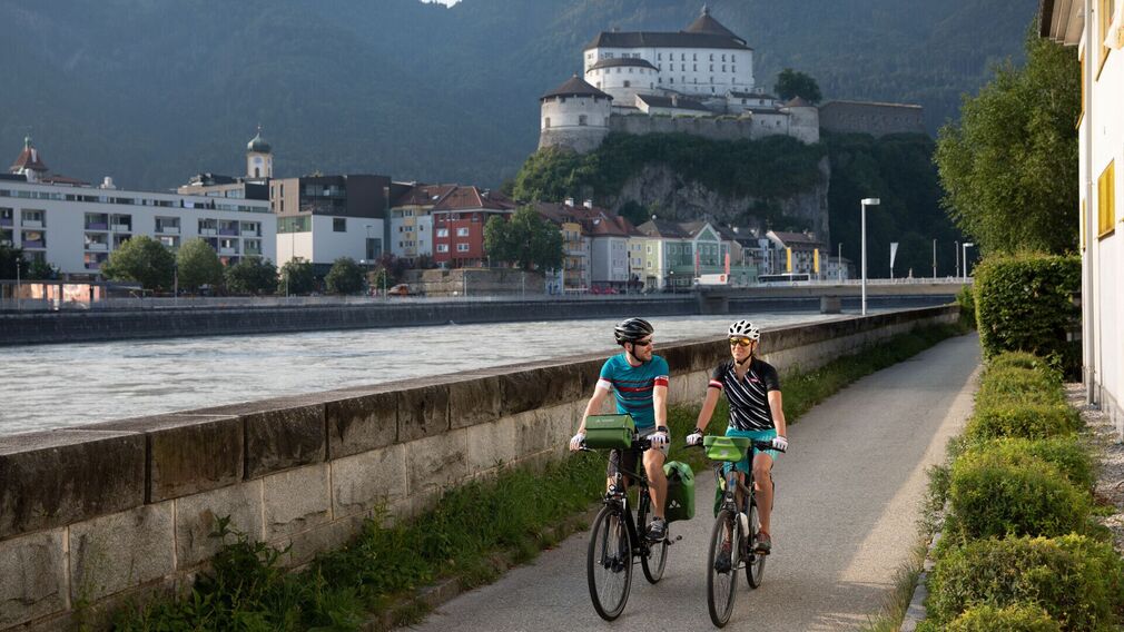 on the Inn Cycle Path in Kufstein