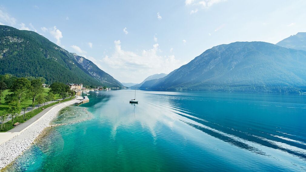 Mountainbiken - am Beginn der Karwendeltäler in Pertisau