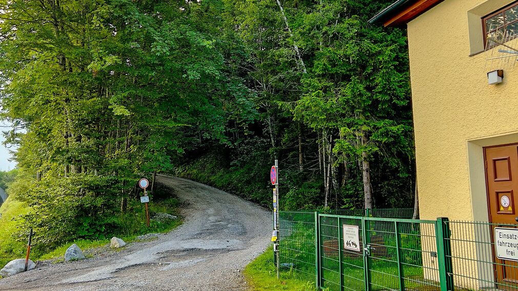 am Beginn der MTB Route 436 Panoramaweg