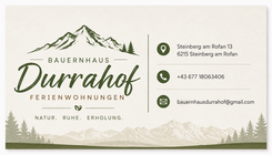 Logo mit Kontaktdaten