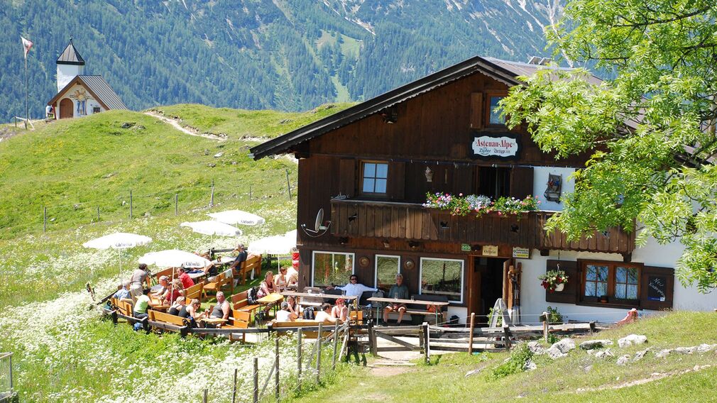 Blick ins Inntal bei der Astenau Alpe