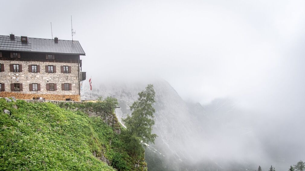 Blick zum Karwendelhaus