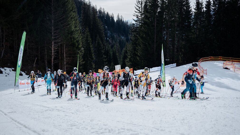 Achensee Xtreme – Vertical Race – nur noch wenige Minuten bis zum Ziel unterhalb der Erfurter Hütte.