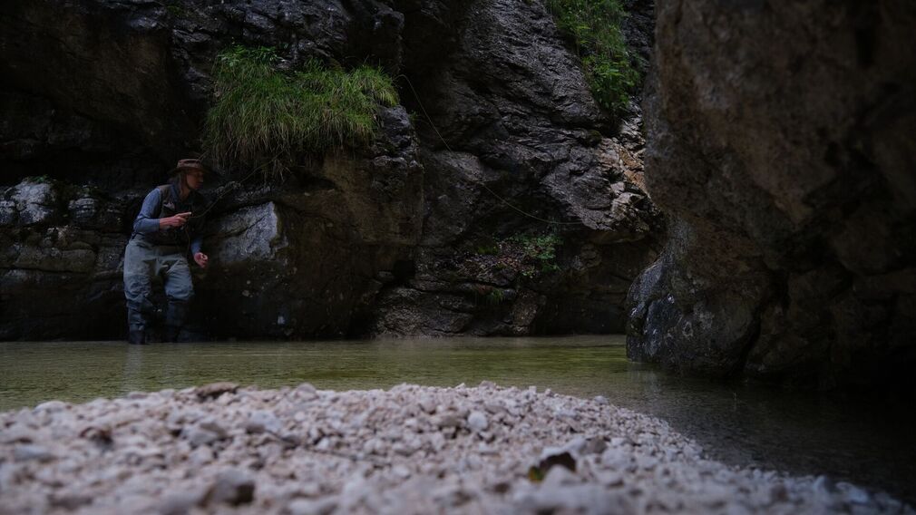 Logo Fliegenfischen mit Herz