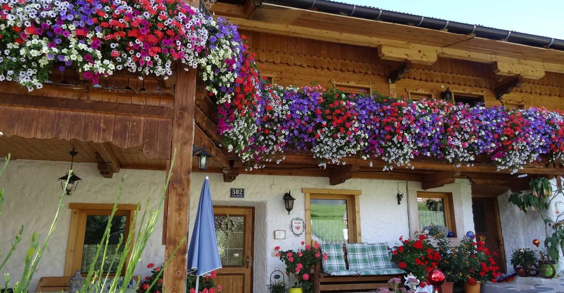 Balkon im Sommer