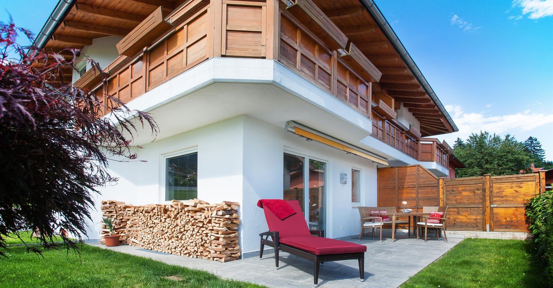 Ansicht vom Ferienhaus Alex