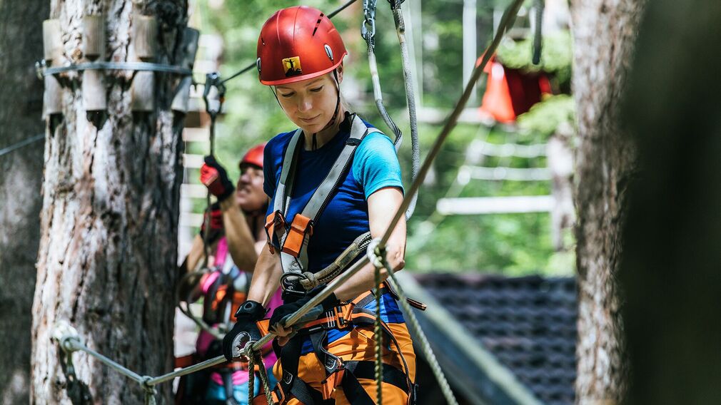 im Abenteuerpark Achensee in Achenkirch