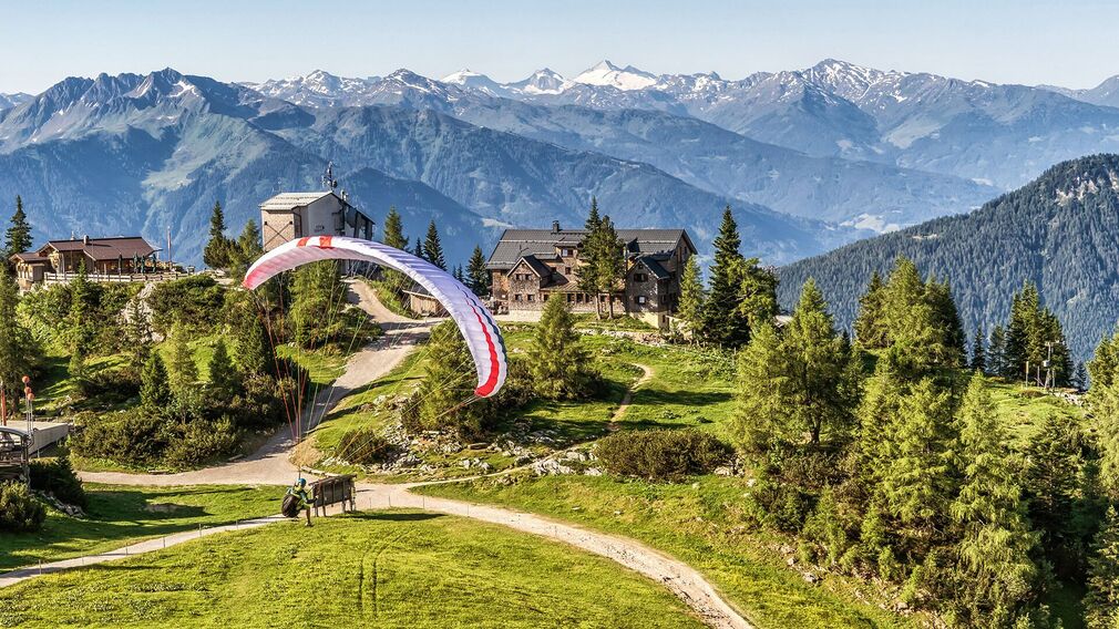 am Rofan in Maurach - der Startplatz oberhalb der Bergstation der Rofan Seilbahn