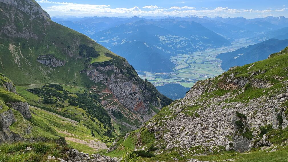 auf die Haidachstellwand führt auch einer der Steige des Achensee 5-Gipfel-Klettersteiges