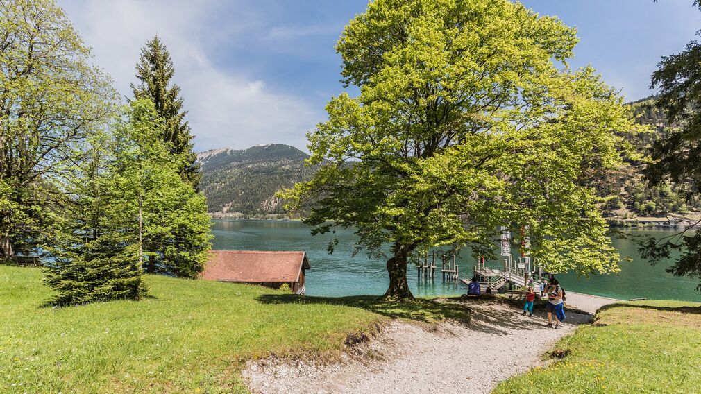 Schiffsanlegestelle an der Gaisalm