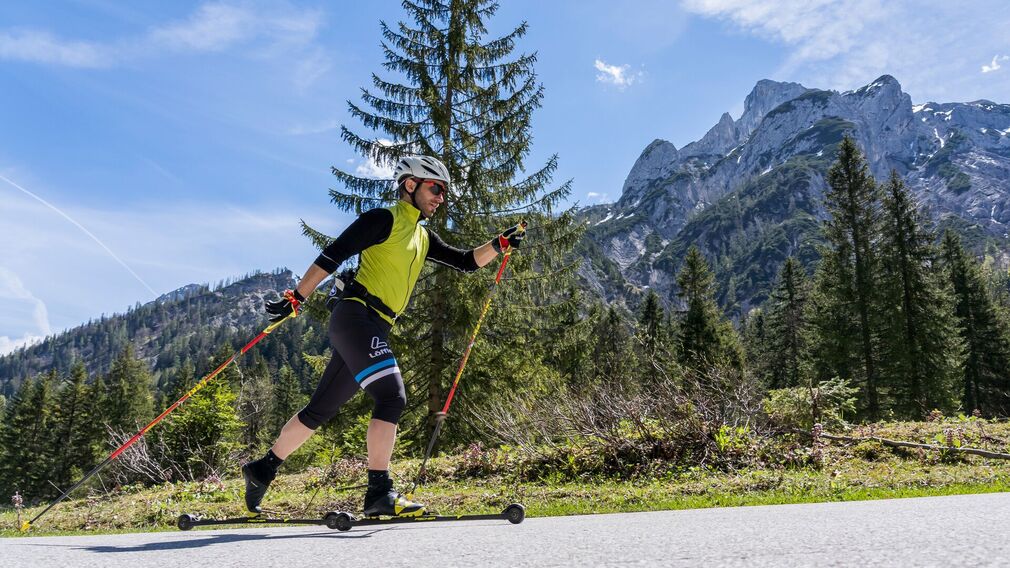 ausgezeichnete Skiroller Bedingungen in den Karwendeltälern in Pertisau