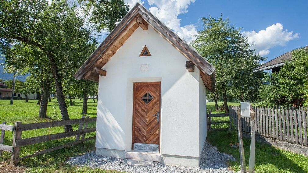 die Barbarakapelle - 2003 abgerissen und noch im selben Jahr neu erbaut