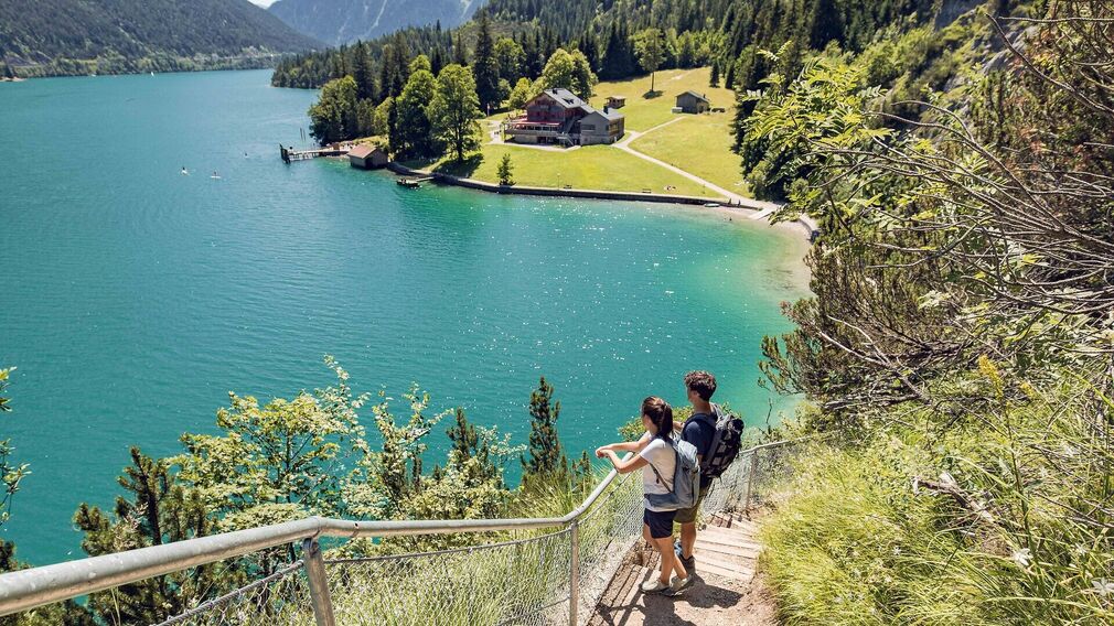 Blick vom Mariensteig auf die Gaisalm im März 2026