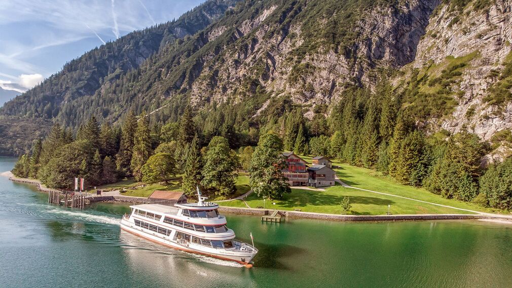 Schiffsanlegestelle an der Gaisalm