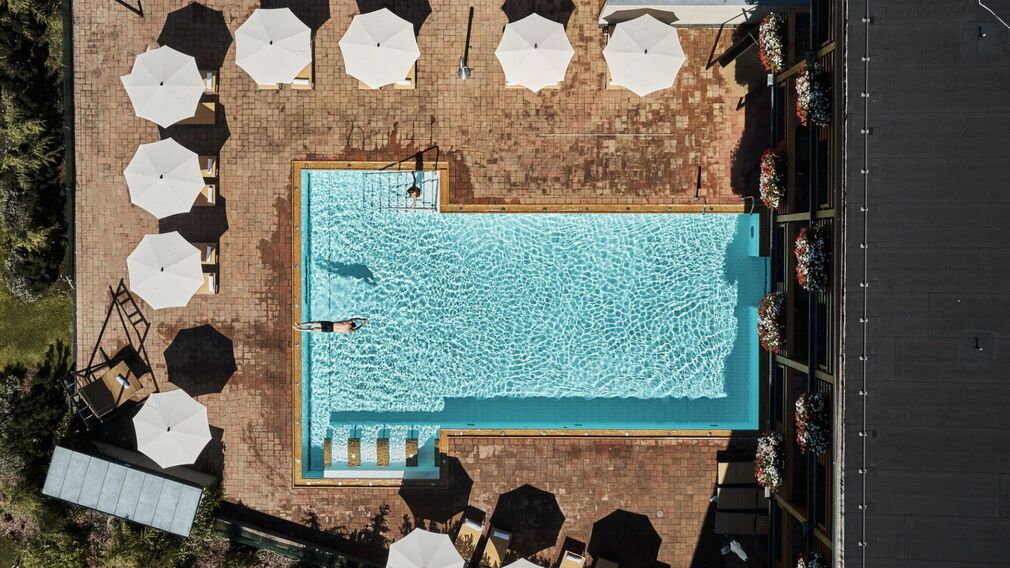 hotel Fürstenhaus - view from the balcony to the Achensee in the morning