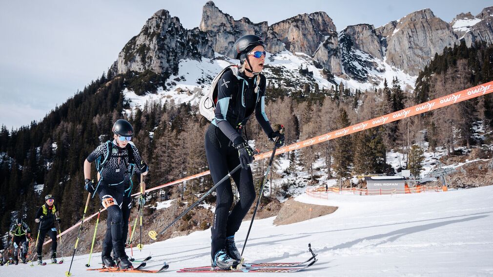 Achensee Xtreme – Vertical Race – nur noch wenige Minuten bis zum Ziel unterhalb der Erfurter Hütte.