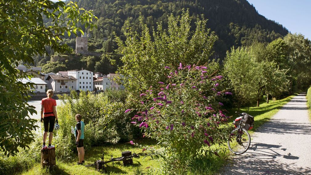 on the Inn Cycle Path in Kufstein