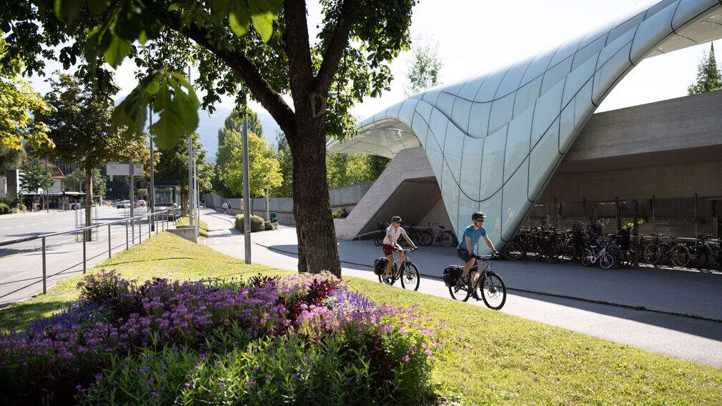 in Innsbruck - Mariahilf - Brücke über den Inn