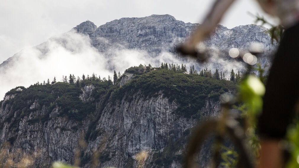im Hintergrund die Blaubergalm