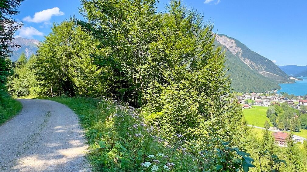 am Beginn der MTB Route 436 Panoramaweg