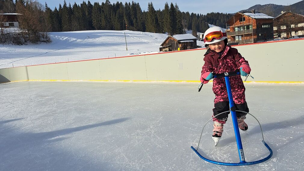 der Eislaufplatz in Achenkirch