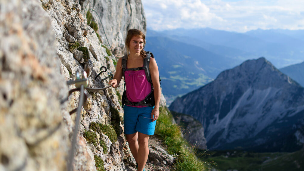 im Rofan vor Sagzahn und Schafsteigsattel mit Blick auf Rotspitz und Rosskopf