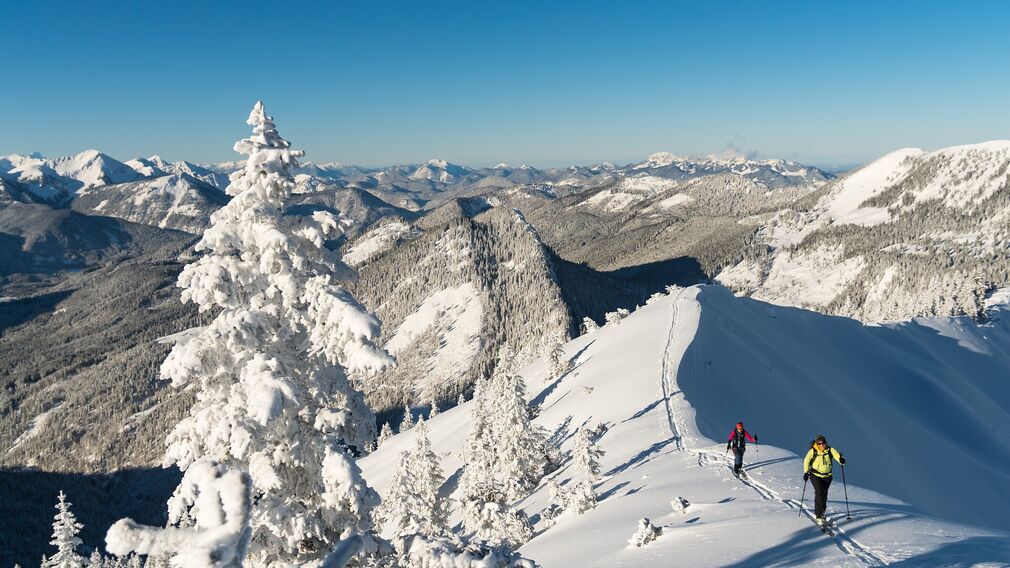 Ski tour to the Schneidjoch – a special experience under blue skies and sunshine.
