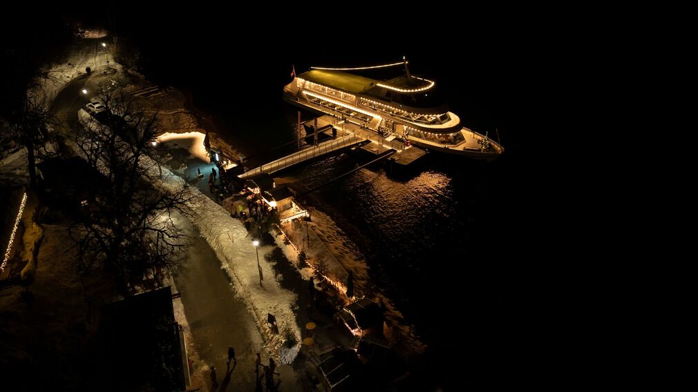 MS Stadt Innsbruck legt an in Achenkirch 