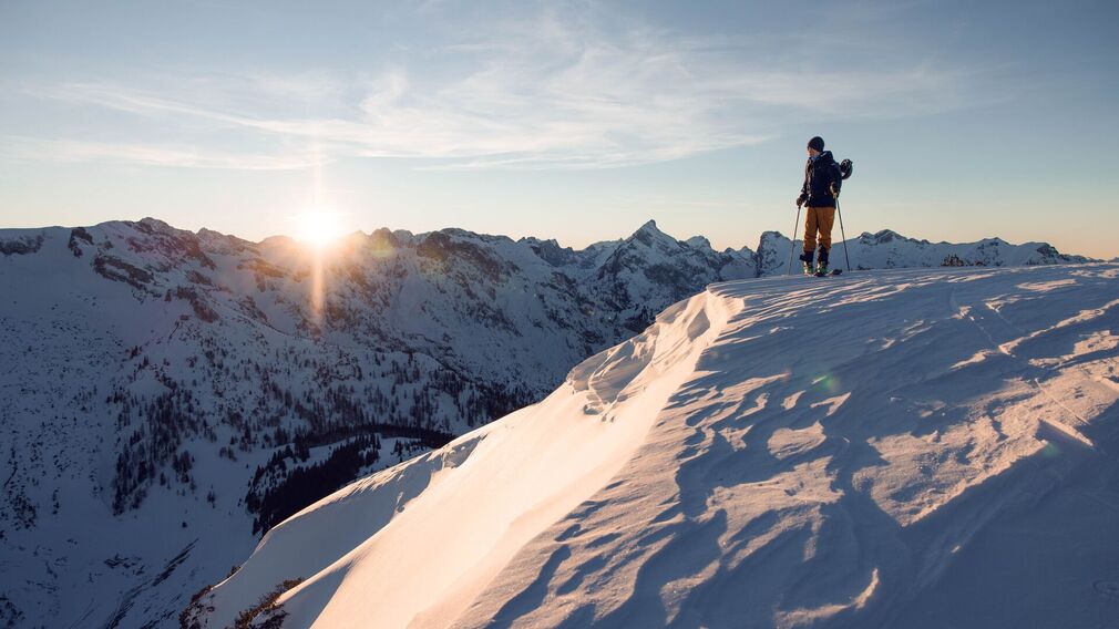 die Skitour zum Bärenkopf bietet atemberaubende Ausblicke zum Achensee und die Bergwelt rundherum