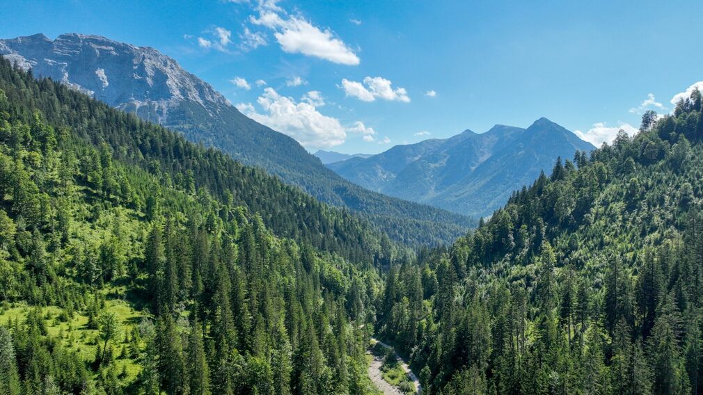 auf dem Weg zur Gufferthütte