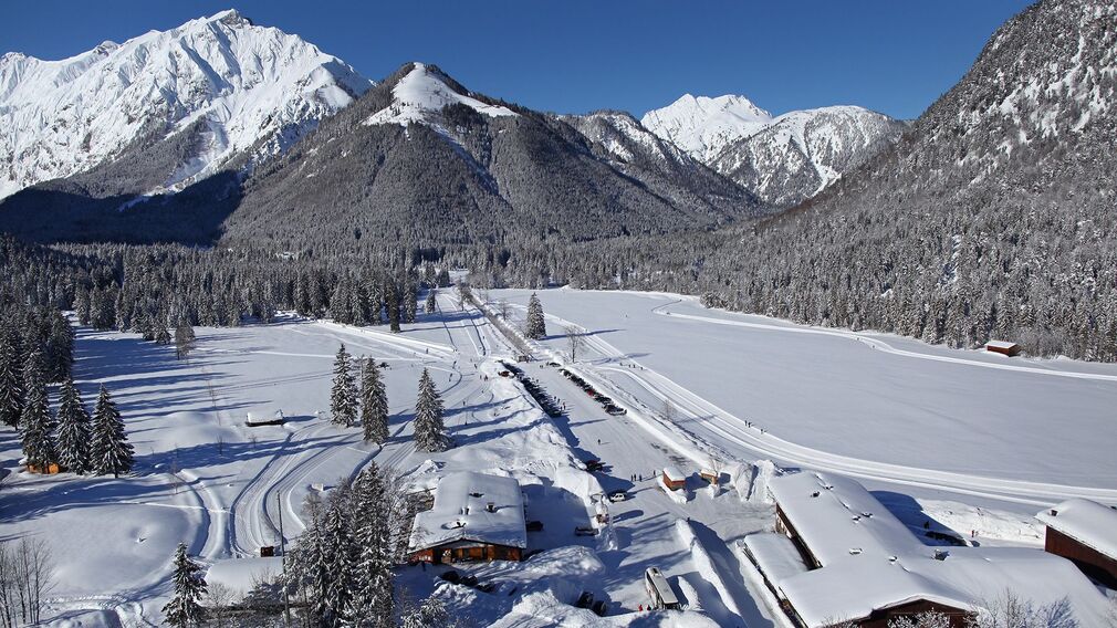 Langlaufzentrum Pertisau - rechts Übungsloipe