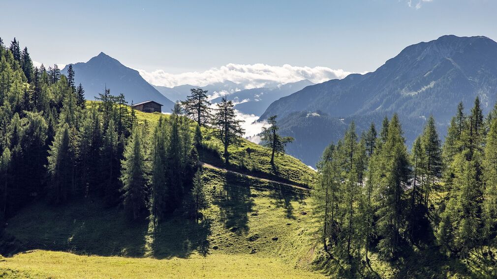 Beginn Karwendeltäler (Naturpark Karwendel) in Pertisau - Blick ins Falzthurntal