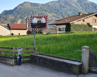 Fountain at house no. "Dorf 60" in Wiesing